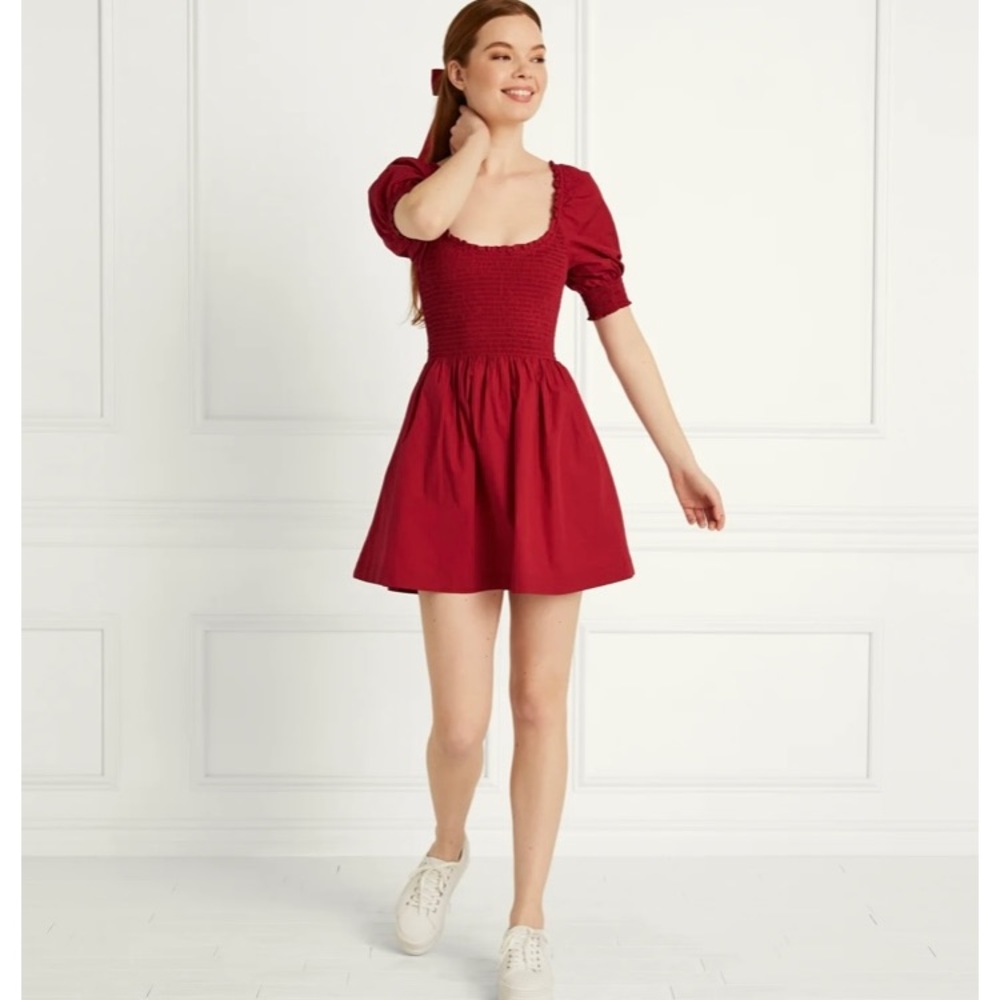 Hill House Naia Nap Dress. Color Red. Size M.